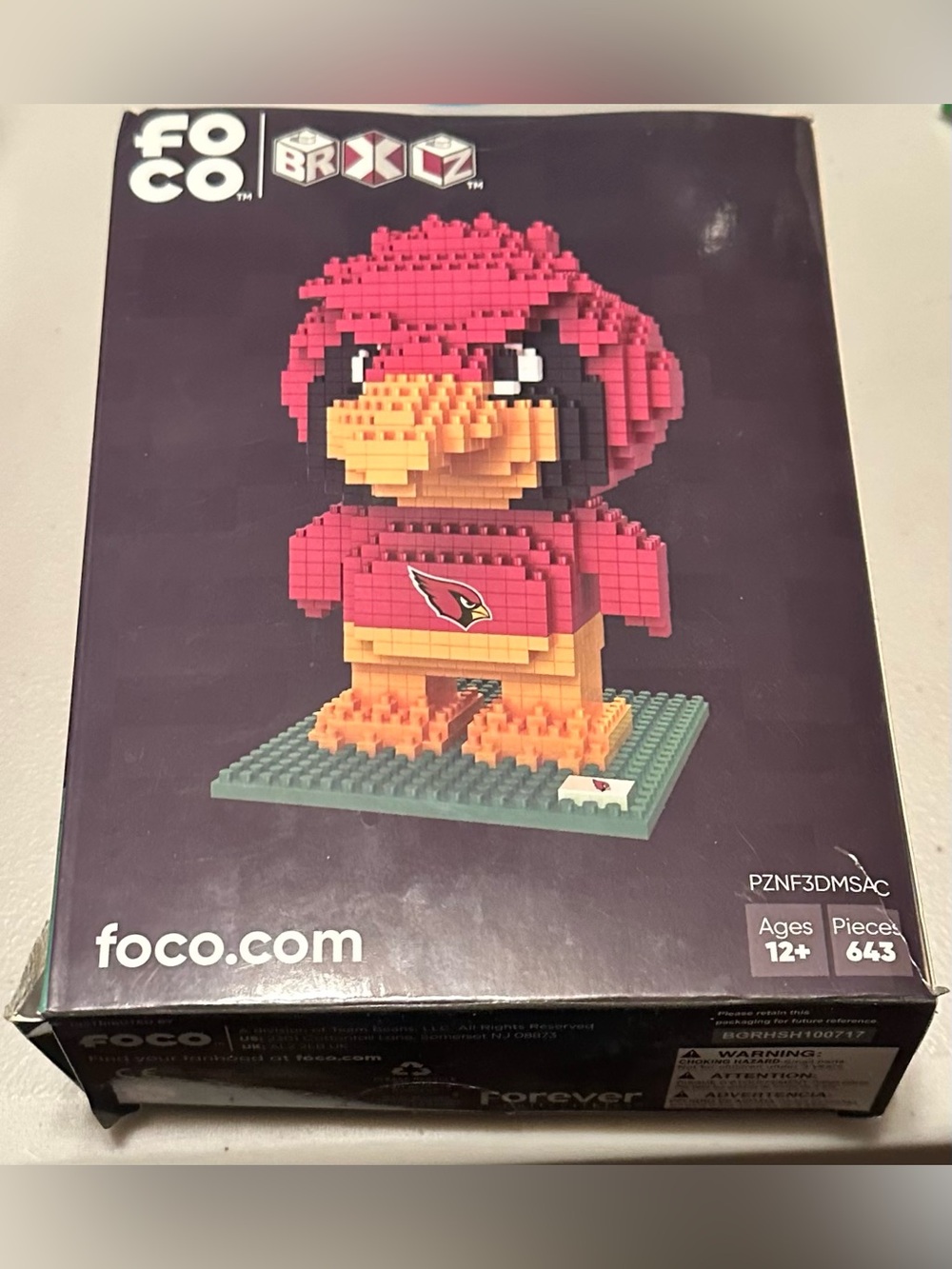 FOCO Arizona Cardinals Big Red Brick Mascot
New in original box. - Picture 2 of 5